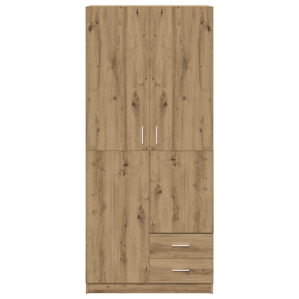 Wardrobe Artisian Oak 80x52x180 cm Engineered Wood