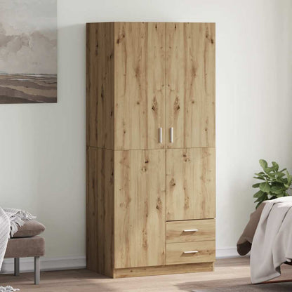 Wardrobe Artisian Oak 80x52x180 cm Engineered Wood