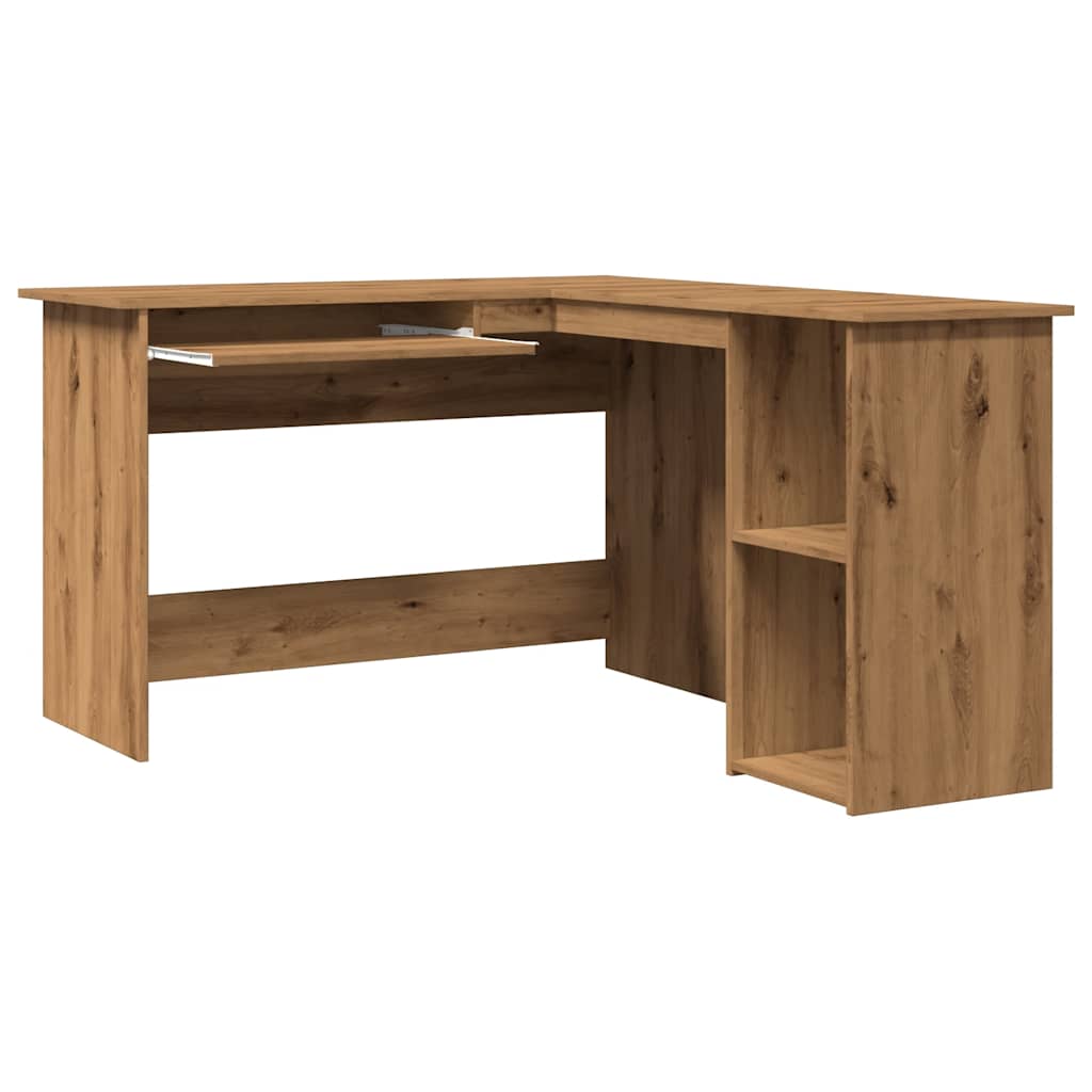 Corner Desk Artisan Oak 120x140x75 cm Engineered Wood