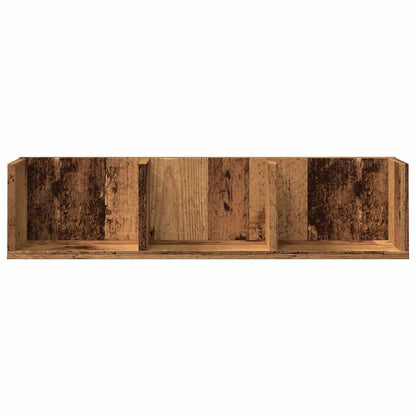 CD Wall Shelf Old Wood 75x18x18 cm Engineered Wood