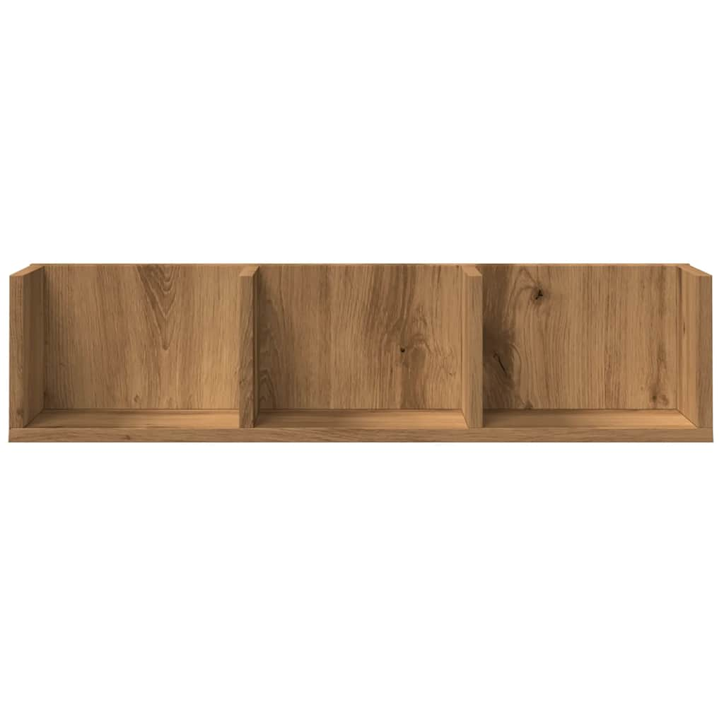 CD Wall Shelf Artisan Oak 75x18x18 cm Engineered Wood