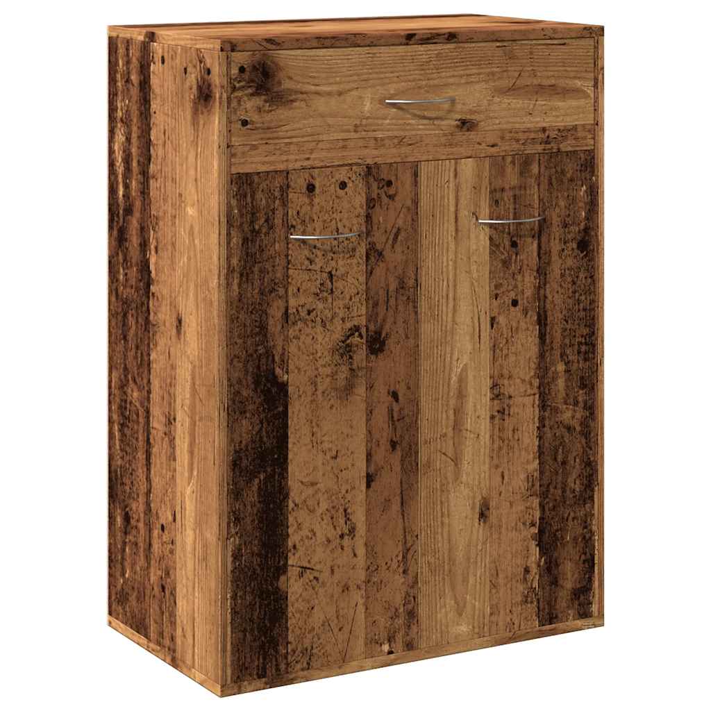 Shoe Cabinet Old Wood 60x35x84 cm Engineered Wood