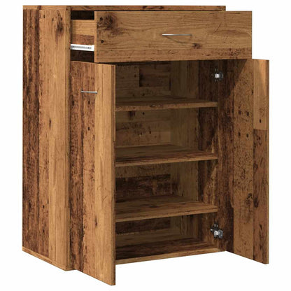 Shoe Cabinet Old Wood 60x35x84 cm Engineered Wood