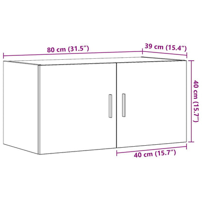 Wall Cabinet Artisan Oak 80x39x40 cm Engineered Wood