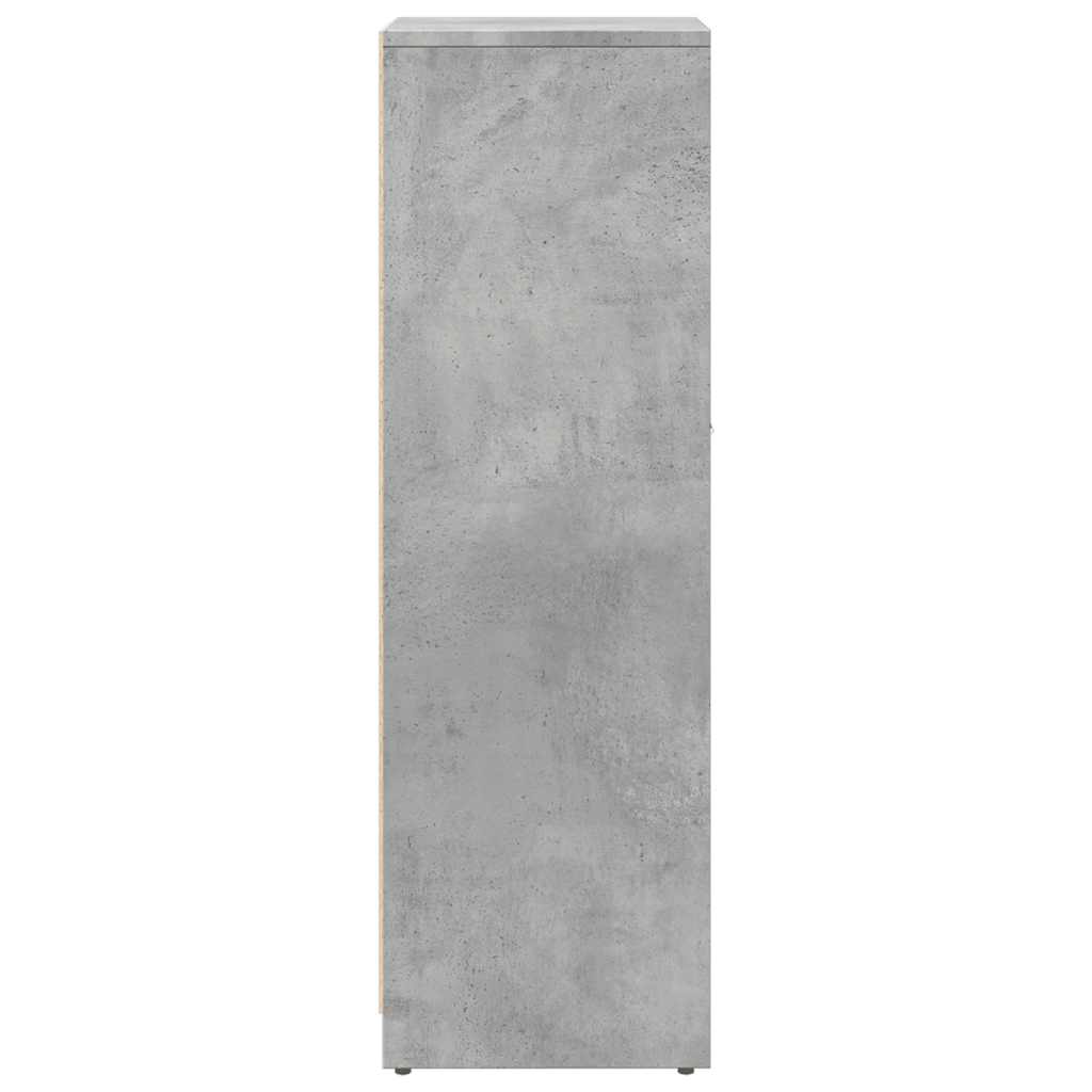 Bathroom Cabinet Concrete Grey 30x30x95 cm Engineered Wood