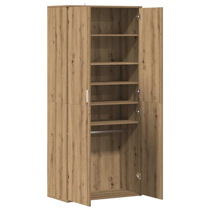 Shoe Cabinet Artisan Oak 80x39x178 cm Engineered Wood