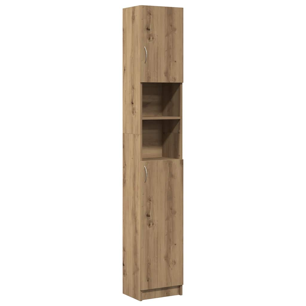 Bathroom Cabinet Artisan Oak 32x25.5x190 cm Engineered Wood