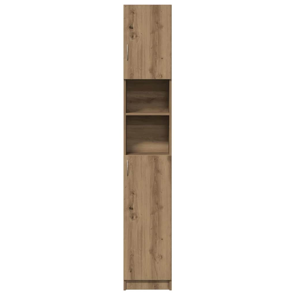 Bathroom Cabinet Artisan Oak 32x25.5x190 cm Engineered Wood