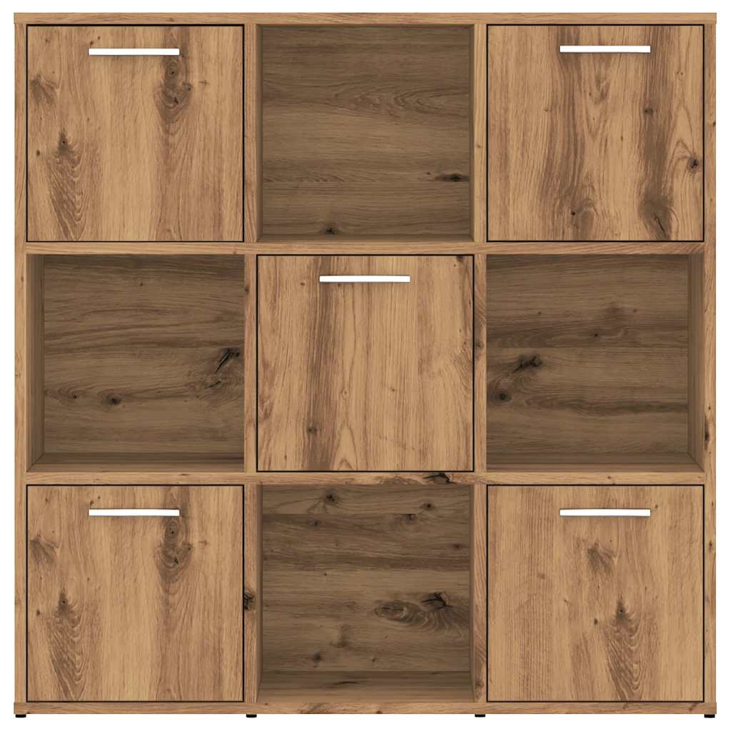 Bookshelf Artisan Oak 90x28x90 cm Engineered Wood