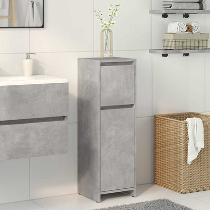 Bathroom Cabinet Concrete Grey 30x30x95 cm Engineered Wood