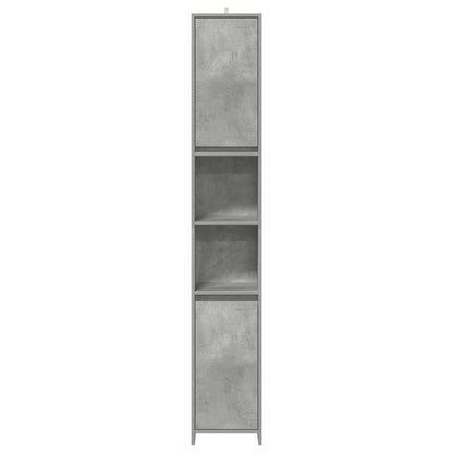 Bathroom Cabinet Concrete Grey 30x30x183.5 cm Engineered Wood