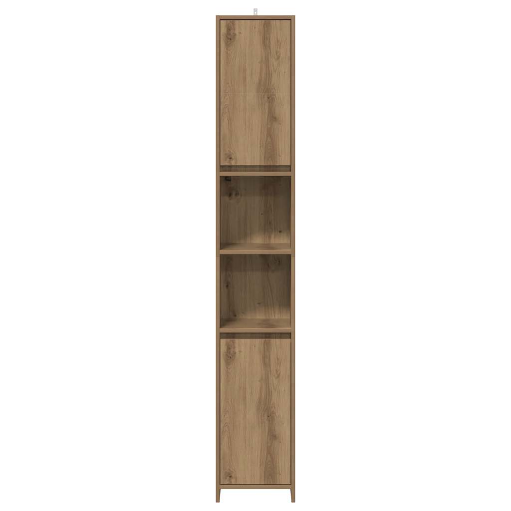 Bathroom Cabinet Artisan Oak 30x30x183.5 cm Engineered Wood