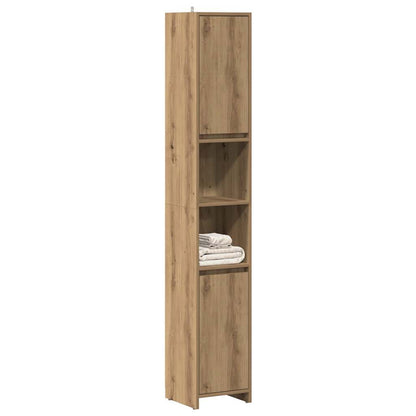 Bathroom Cabinet Artisan Oak 30x30x183.5 cm Engineered Wood