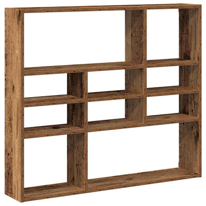 Wall Shelf Old Wood 90x16x78 cm Engineered Wood