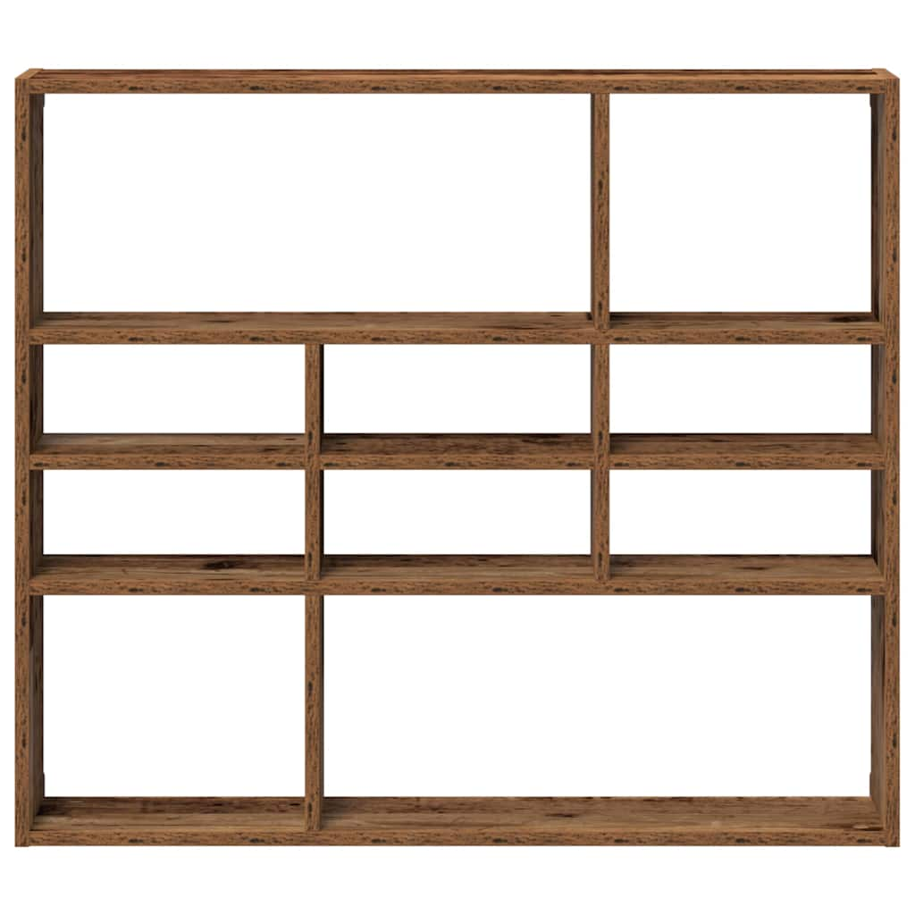 Wall Shelf Old Wood 90x16x78 cm Engineered Wood