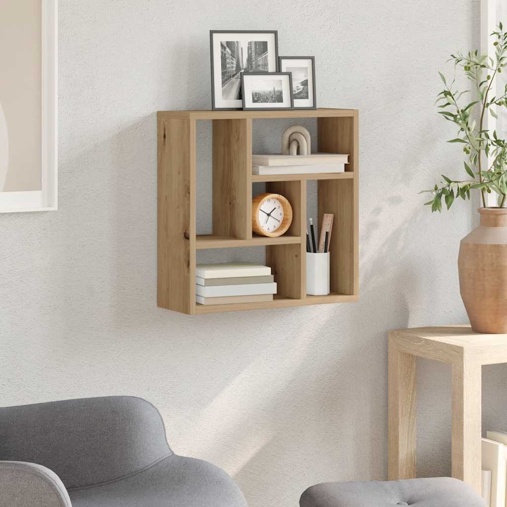 Wall Shelf Artisan Oak 45x16x45 cm Engineered Wood