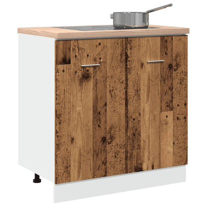 Sink Bottom Cabinet Old Wood 80x46x81.5 cm Engineered Wood