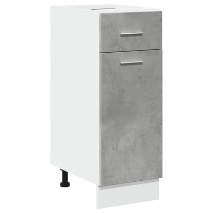 Drawer Bottom Cabinet Concrete Grey 30x46x81.5 cm Engineered Wood