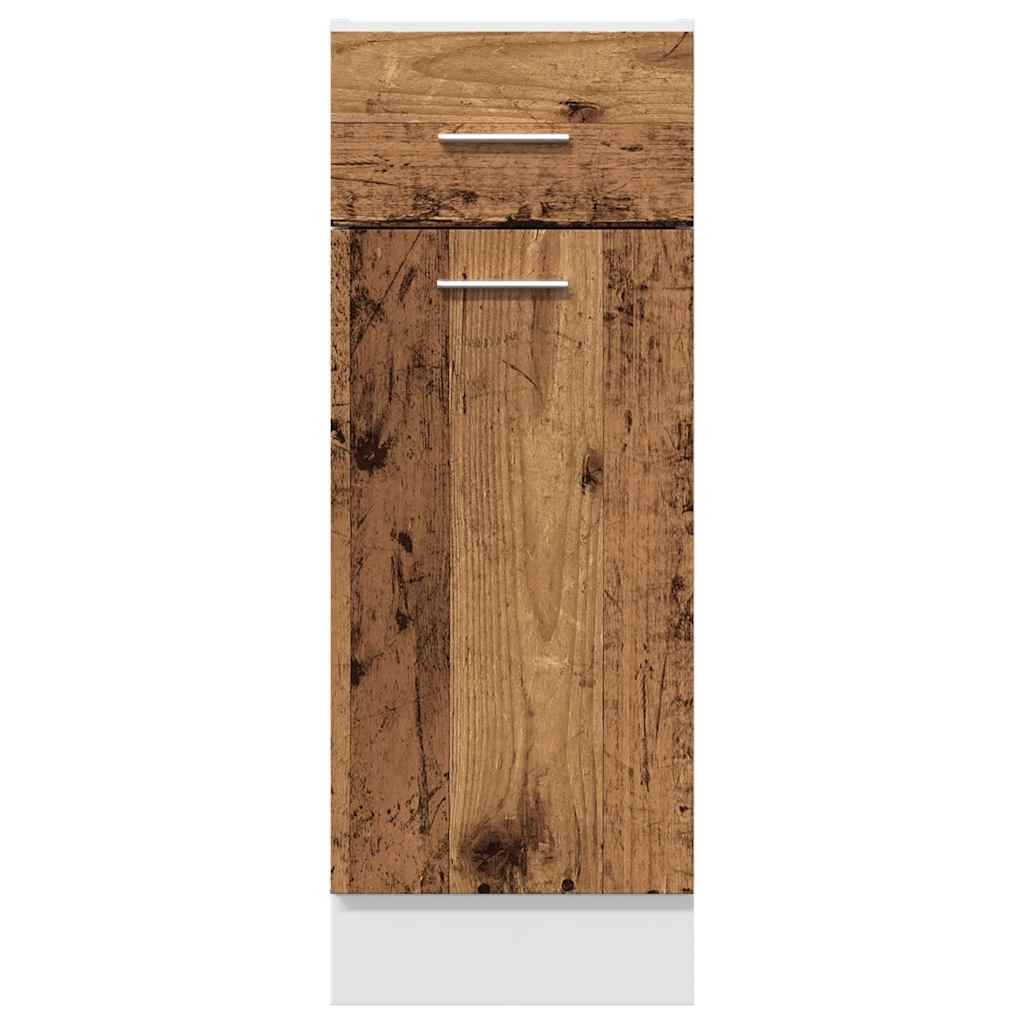 Drawer Bottom Cabinet Old Wood 30x46x81.5 cm Engineered Wood