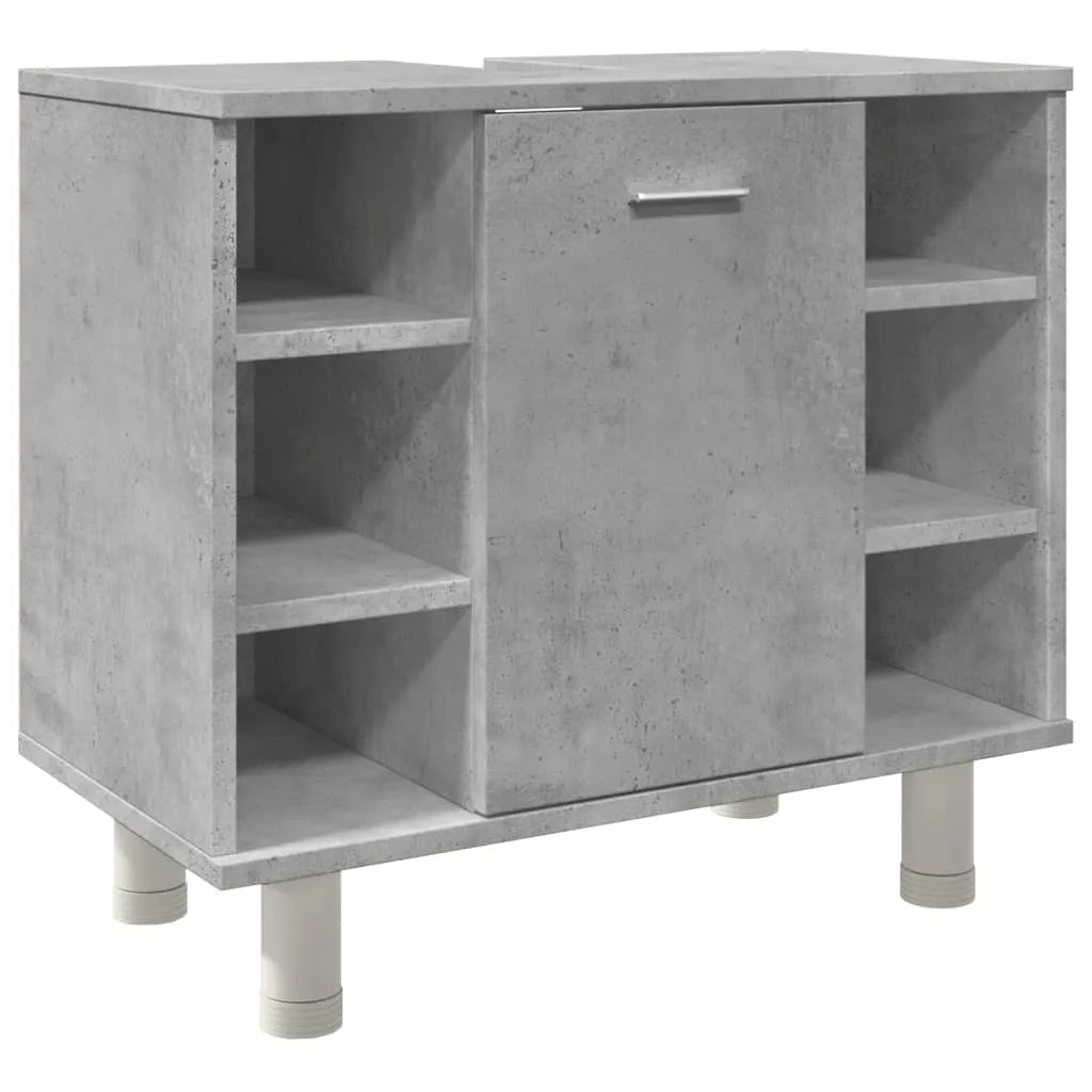 Bathroom Cabinet Concrete Grey 60x32x53.5 cm Engineered Wood