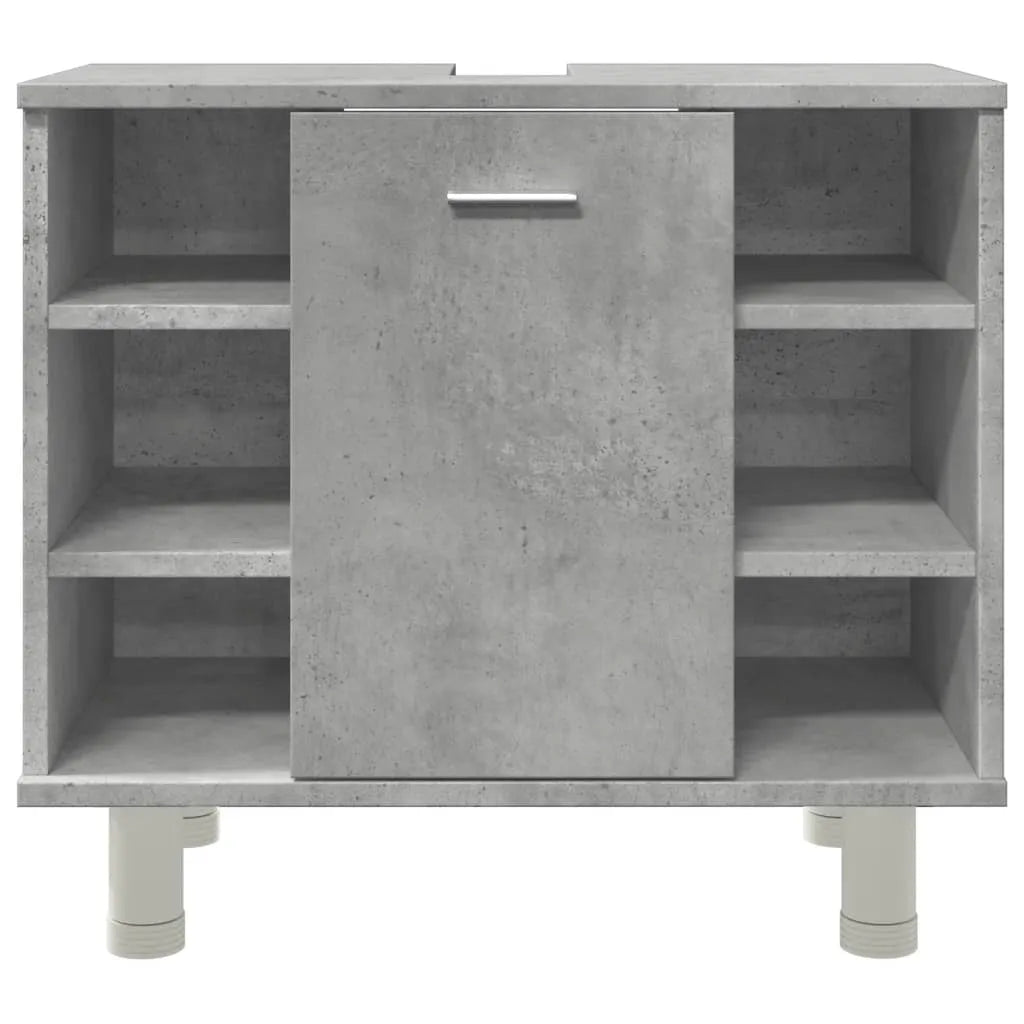 Bathroom Cabinet Concrete Grey 60x32x53.5 cm Engineered Wood