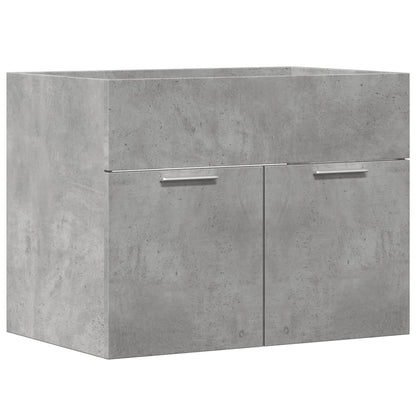 Sink Cabinet Concrete Grey 60x38.5x46 cm Engineered Wood