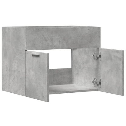 Sink Cabinet Concrete Grey 60x38.5x46 cm Engineered Wood