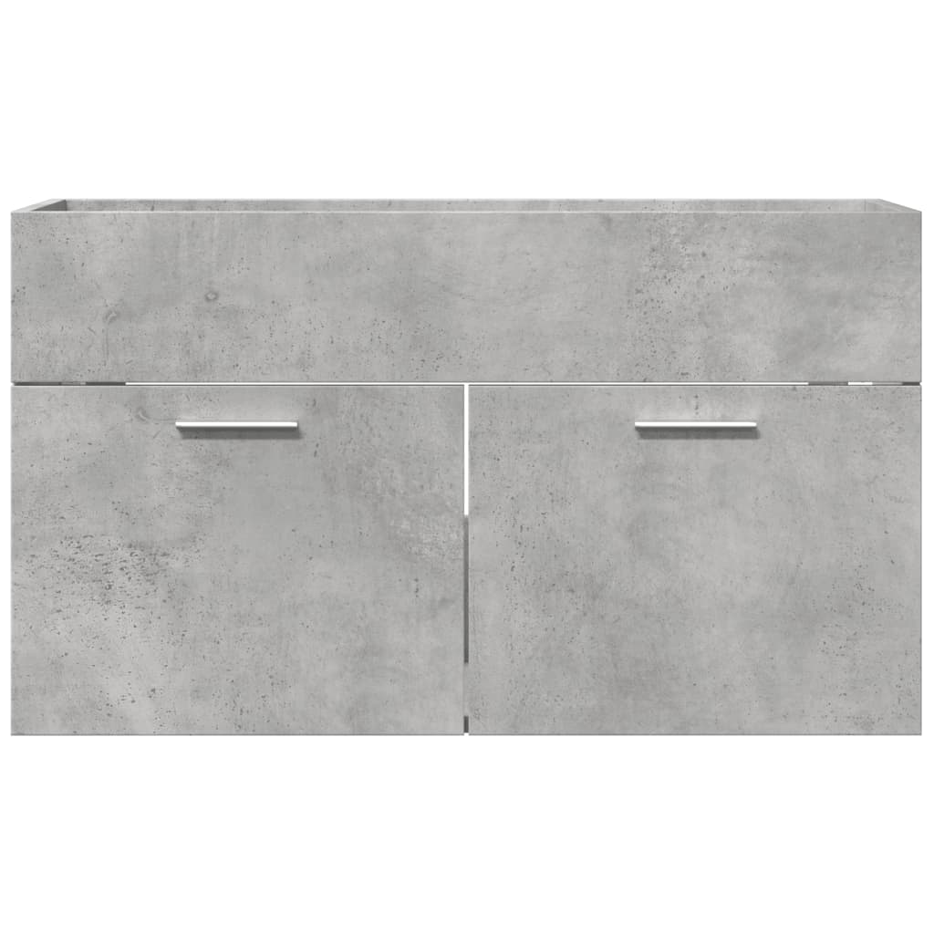 Sink Cabinet Concrete Grey 80x38.5x46 cm Engineered Wood