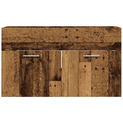 Bathroom Sink Cabinet Old Wood 80x38.5x46 cm Engineered Wood