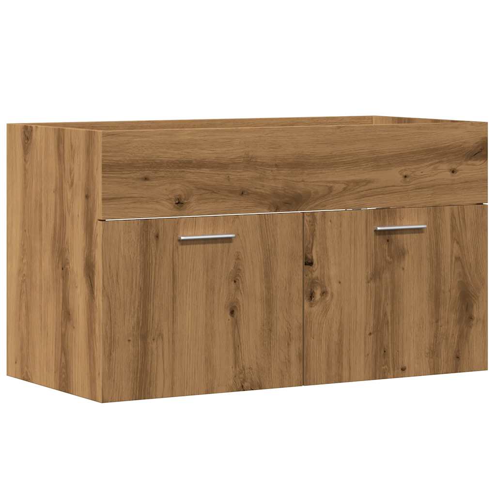 Bathroom Sink Cabinet Artisan Oak 80x38.5x46 cm Engineered Wood