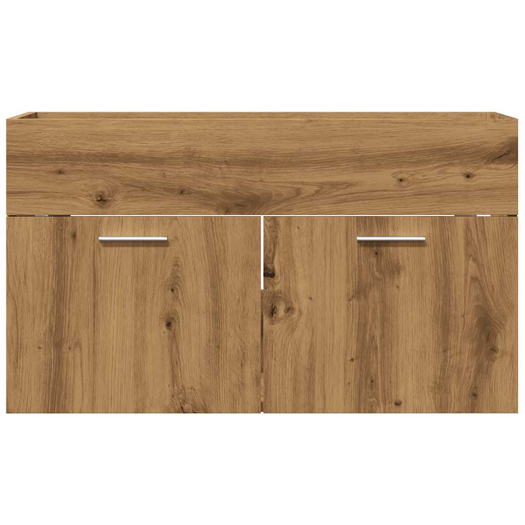 Bathroom Sink Cabinet Artisan Oak 80x38.5x46 cm Engineered Wood