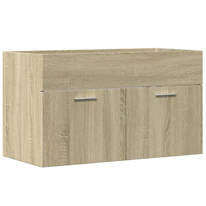 Bathroom Sink Cabinet Sonoma Oak 90x38.5x46 cm Engineered Wood