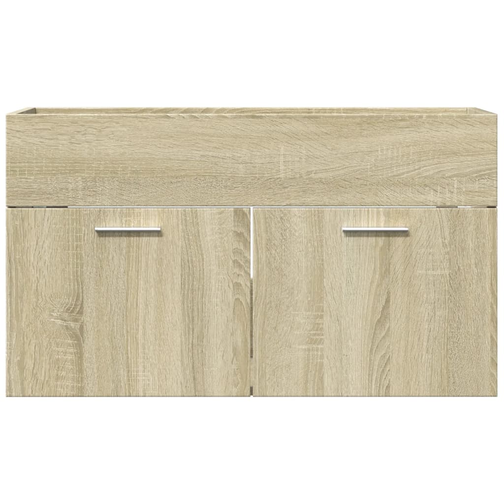 Bathroom Sink Cabinet Sonoma Oak 90x38.5x46 cm Engineered Wood