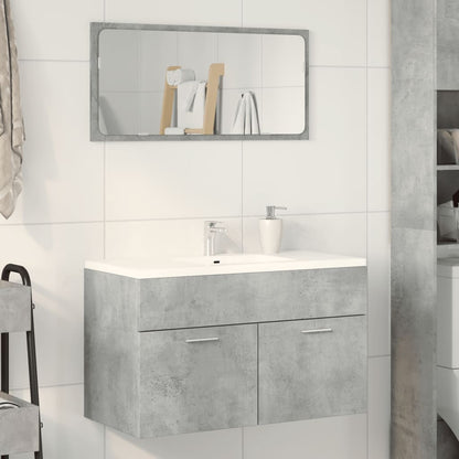 Bathroom Sink Cabinet Concrete Grey 90x38.5x46 cm Engineered Wood