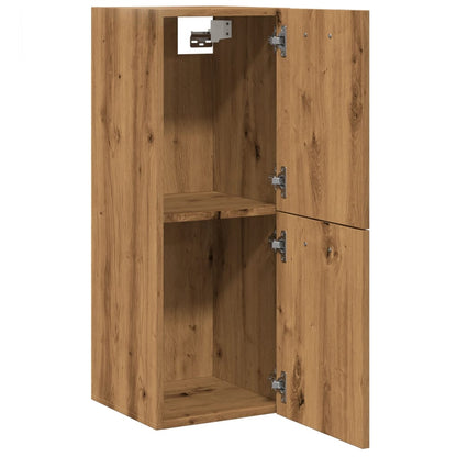 Bathroom Hanging Cabinet Artisian Oak 30x30x80 cm Engineered Wood