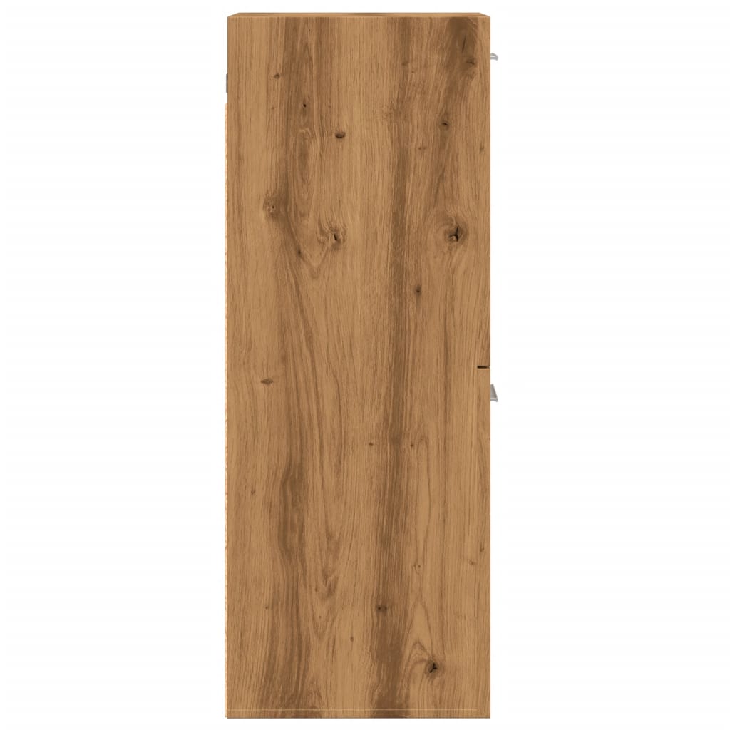 Bathroom Hanging Cabinet Artisian Oak 30x30x80 cm Engineered Wood