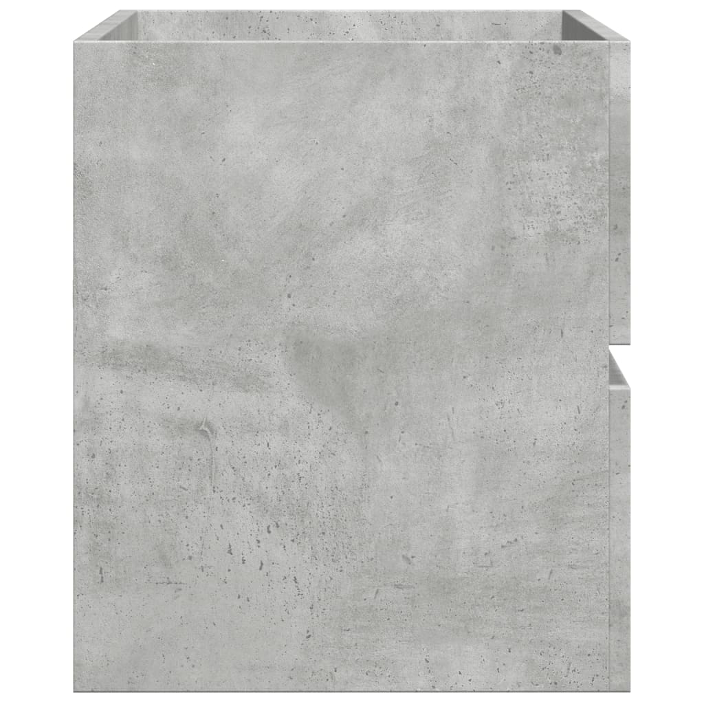 Bathroom Hanging Cabinet Concrete Grey 80x38.5x45 cm Engineered Wood