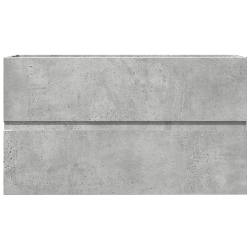 Sink Cabinet Concrete Grey 90x38.5x45 cm Engineered Wood