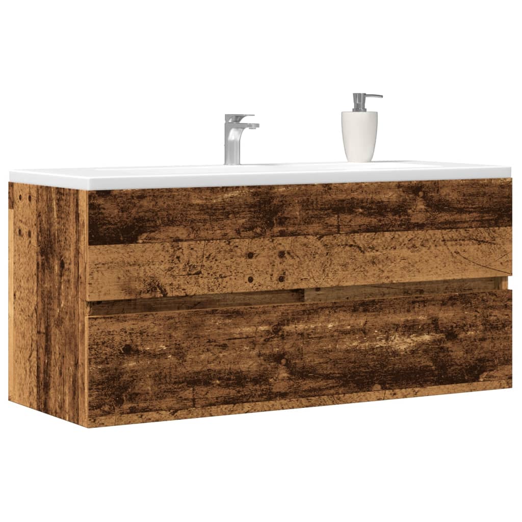 Sink Cabinet Old Wood 100x38.5x45 cm Engineered Wood