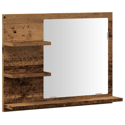 Bathroom Mirror Cabinet Old Wood 60x10.5x45 cm