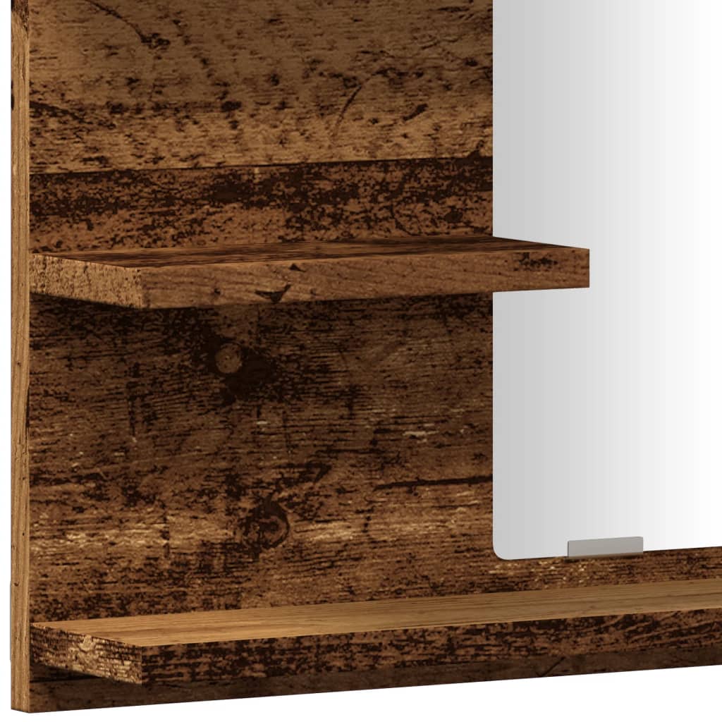 Bathroom Mirror Cabinet Old Wood 60x10.5x45 cm