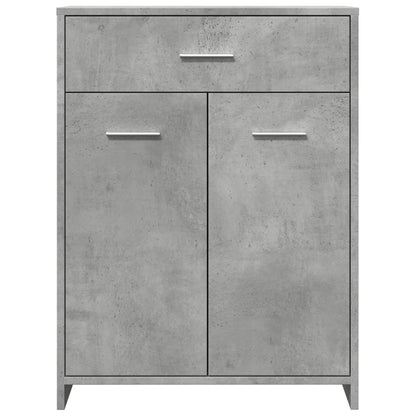 Bathroom Cabinet Concrete Grey 60x33x80 cm Engineered Wood