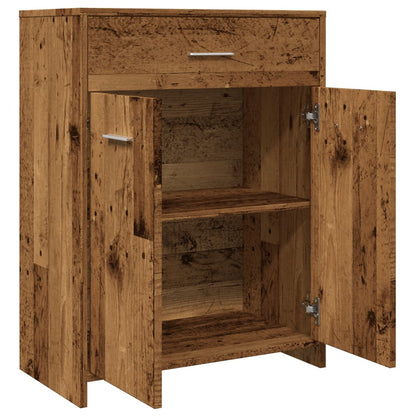 Bathroom Cabinet Old Wood 60x33x80 cm Engineered Wood