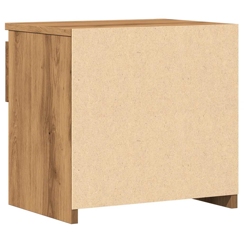 Bedside Cabinet Artisan Oak 40x30x39 cm Engineered Wood