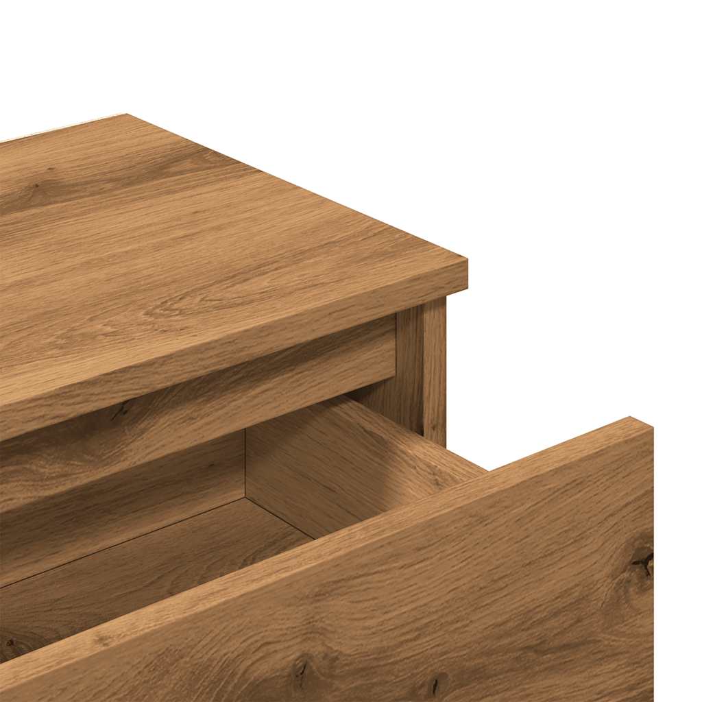 Bedside Cabinet Artisan Oak 40x30x39 cm Engineered Wood