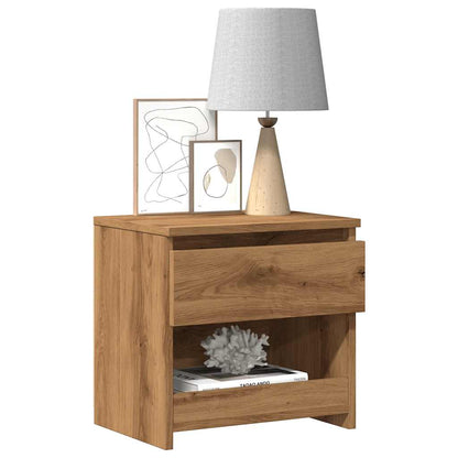 Bedside Cabinet Artisan Oak 40x30x39 cm Engineered Wood