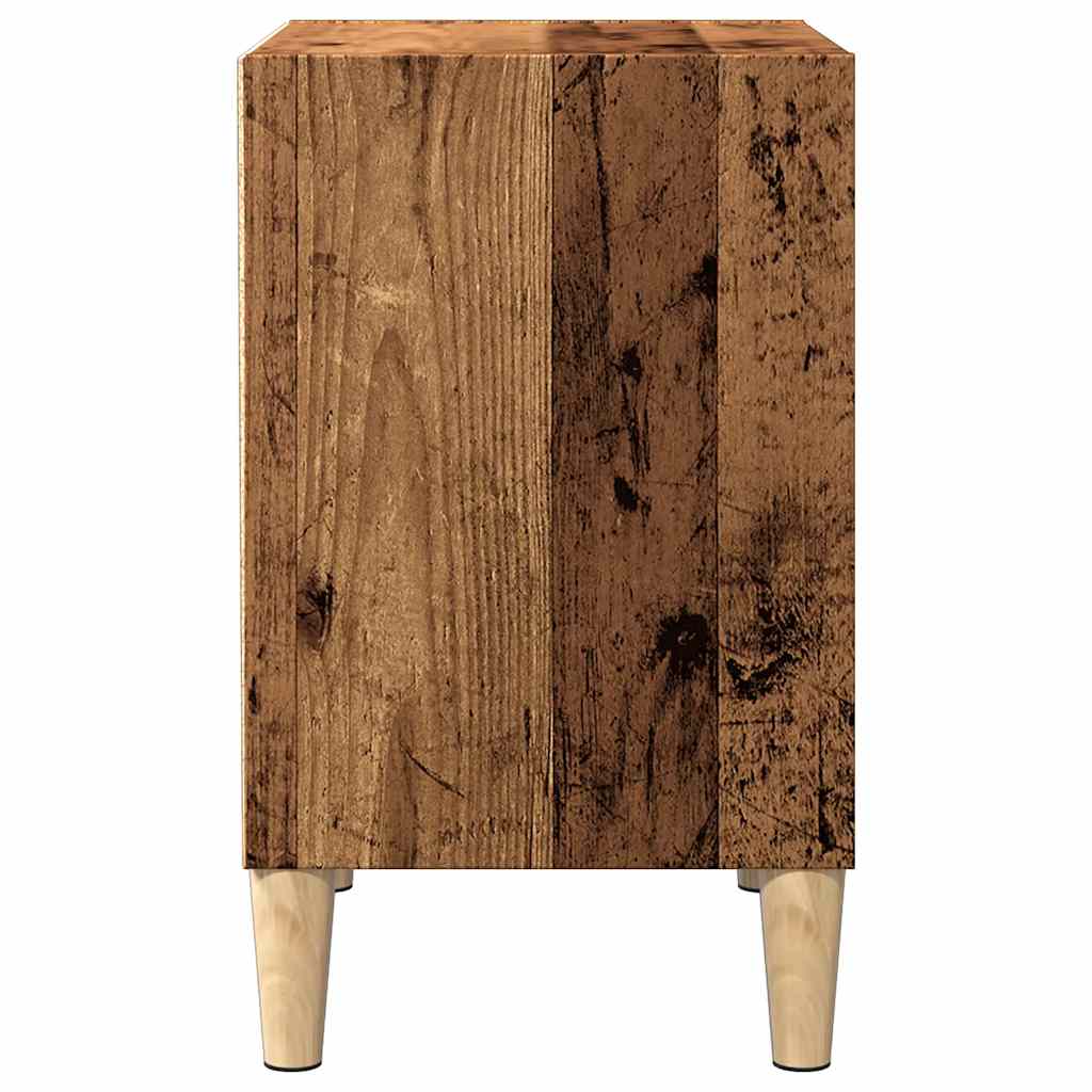 Bedside Cabinet Old Wood 40x30x50 cm Engineered Wood