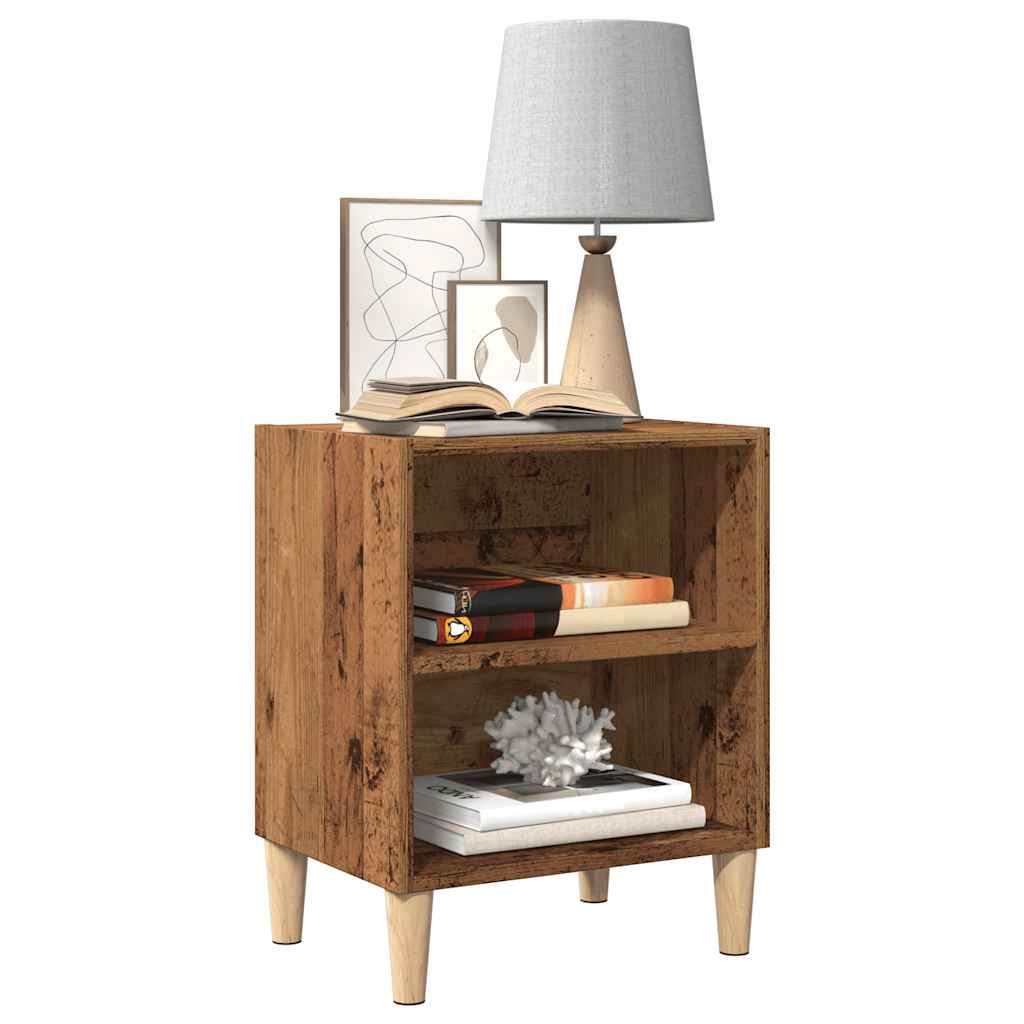 Bedside Cabinet Old Wood 40x30x50 cm Engineered Wood