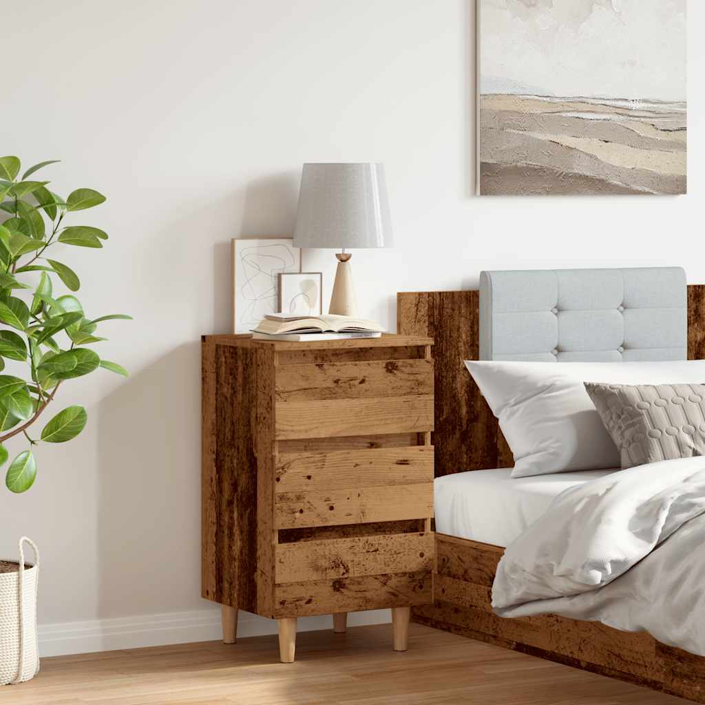 Bedside Cabinet Old Wood 40x35x69 cm Engineered Wood