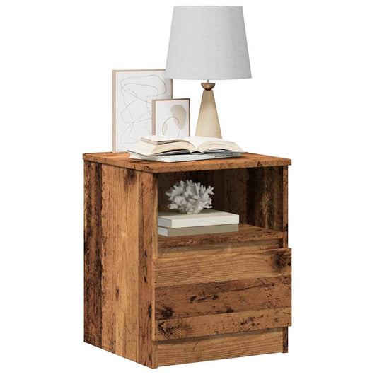 Bedside Cabinets 2 pcs Old Wood 40x40x50 cm Engineered Wood